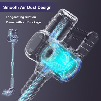 Lubluelu Free-Standing Vacuum Cleaner 26KPa, Powerful Lightweight Cordless 6in 1 Stick Vacuum Cleaner, for Carpet Floor Pet Hair, Vacuum Cleaner for Home, Cordless Vacuum Cleaner High Suction, Vacuum Cleaner Cordless, Vacuum