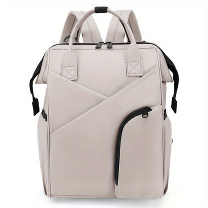 Multi-layer Space Large-capacity Solid Color Fashion Simple Mommy Bag Portable Multi-functional Backpack, Halloween Thanksgiving Day Christmas Gift