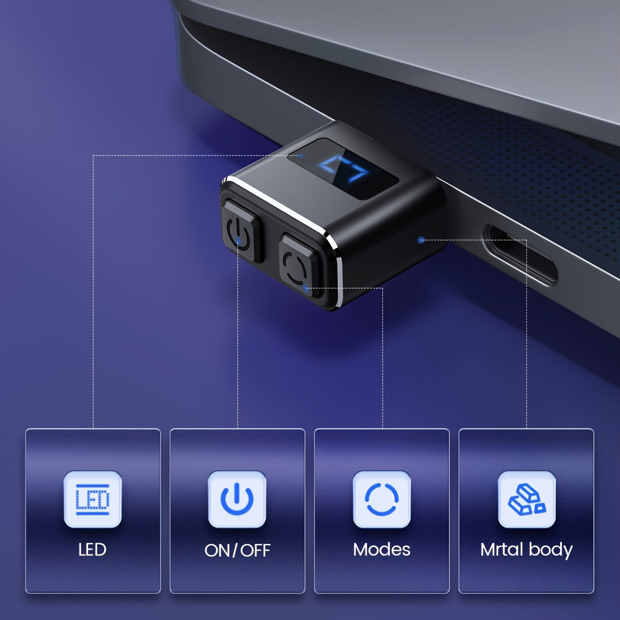 Vaydeer Mini Metal Mouse Jiggler, Made of High-Quality Aluminum Alloy, Longer Service Life, Plug and Play, Undetectable, 3 Natural and Random Tracks, USB Mouse Mover Can Improve Your Work Efficiency and Prevent Computer Sleep