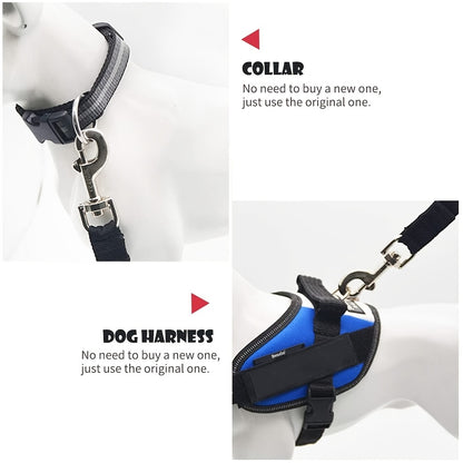Keep Your Pet Safe On The Road: 1pc Retractable & Adjustable Pet Seat Belt For Cars