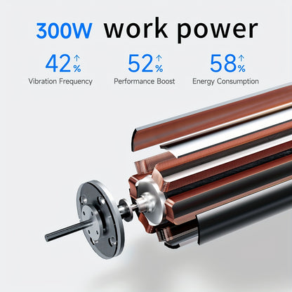 Escova de dentes elétrica com luz LED, 2 cabeças de substituição, 5 modos ajustáveis ​​​​- Solução de higiene oral rápida, prática e eficiente, acessórios metálicos incluídos, cuidados diários de higiene oral | Design moderno de escova de dentes