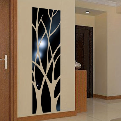 Cross-border Acrylic Three-dimensional Mirror Branch 3D Wall Sticker Living Room Dining Room Entryway TV Background Wall Painting Home Decor