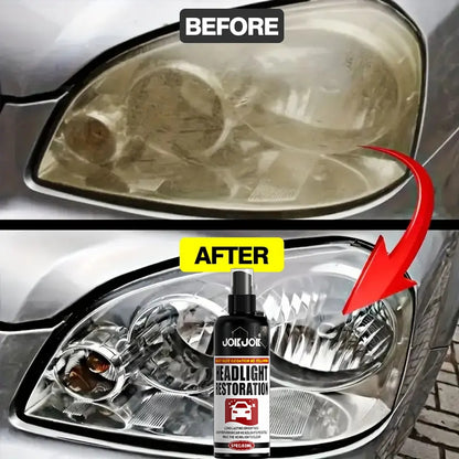 50ml Ceramic Headlight Restoration Spray, Premium Car Headlight Repair Tool - Remove Yellowing and Oxidation, Restore Clarity, Long-lasting Light Coating Protective Spray