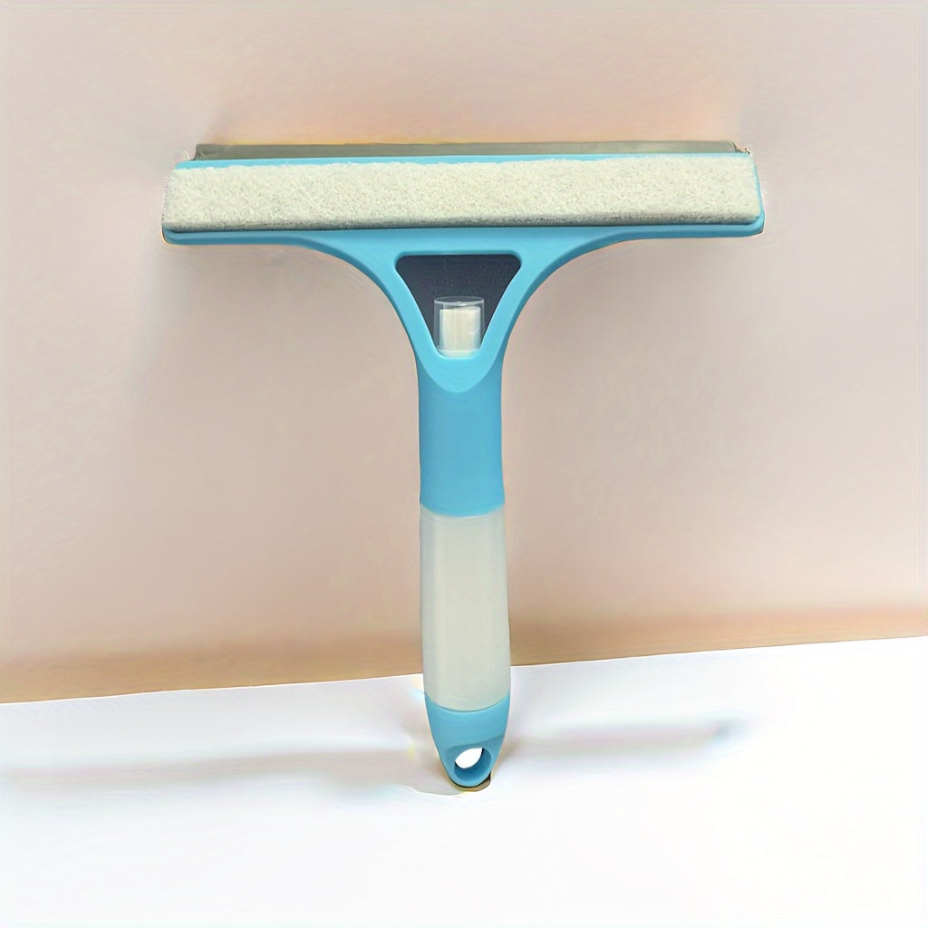 3-in-1 Multifunctional Plastic Squeegees for Windows, Mirrors, and Glass Cleaning - Spray, Wipe and Dry - Ideal for Bathroom, Kitchen, and Living Spaces