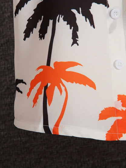 Boys' Summer Fashion Street Shirt Three-piece Set Only Selling Hats, Shirts and Shorts, Perfect for Outdoor