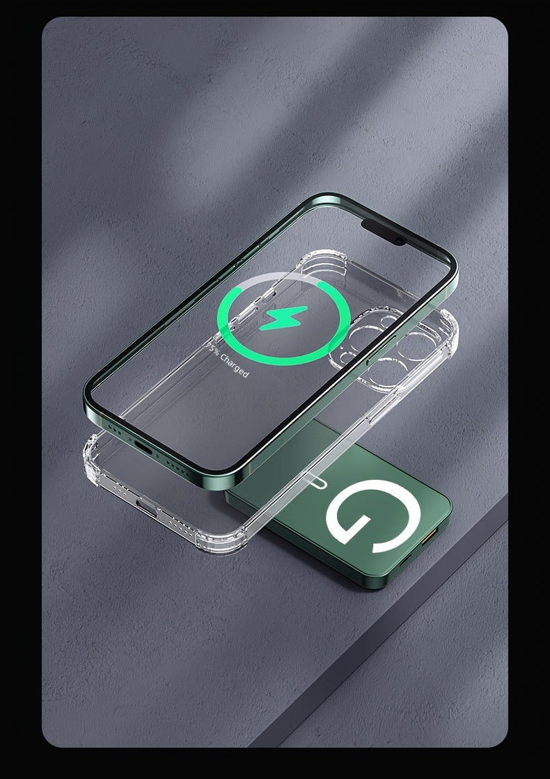 1pc KOILAGER 10000mAh Portable Power Bank with Ultrathin Magnetic Wireless Charging, 22.5W Super Fast Charge, PD20W Bi-directional Fast Charging, 15W Wireless Power, LED Display, Dual Power USB/Type-C for iPhone 16/15pro/14ma