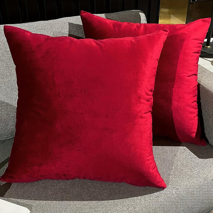 Fronha de almofada em veludo para outono/inverno