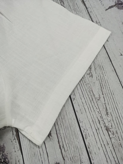 Men's Shirt Top, Solid Band Collar Short Sleeve Closure Summer Male Casual Henley Shirt For Daily Business Formal Shirts For Men