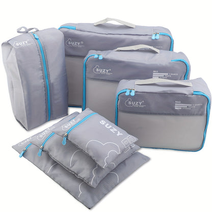Travel Organizer Bag 7pcs Set Portable Suitcase Organizing Bag Clothes Storage Bag
