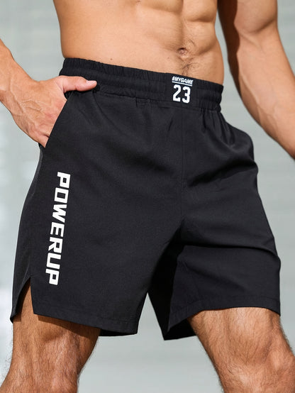 Men'S Quick-Dry Athletic Shorts - Moisture-Wicking Workout Shorts with Elastic Waistband, Lightweight Gym Running Beach Shorts with Side Pockets - Machine Washable Performance Swim Trunks for Swimming, Training, Casual Outdoo
