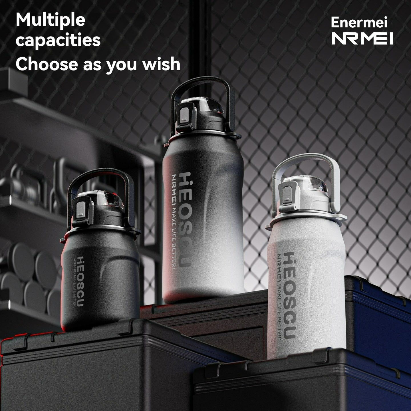 Garrafa térmica em aço inoxidável, mantém a temperatura quente ou fria durante 24 horas, com palhinha e pega/correia, caneca térmica de viagem com parede dupla, livre de BPA.