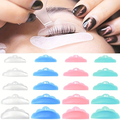 20pcs Eyelash Lifting Kit Silicone Pad Eye Lash Perm Pads Eyelashes Extension Accessories 3D Eyelash Curler Applicator Tools (10Pairs)