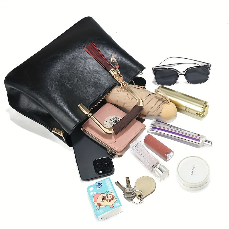 2pcs Fashion Handbag with Stylish and Versatile Style