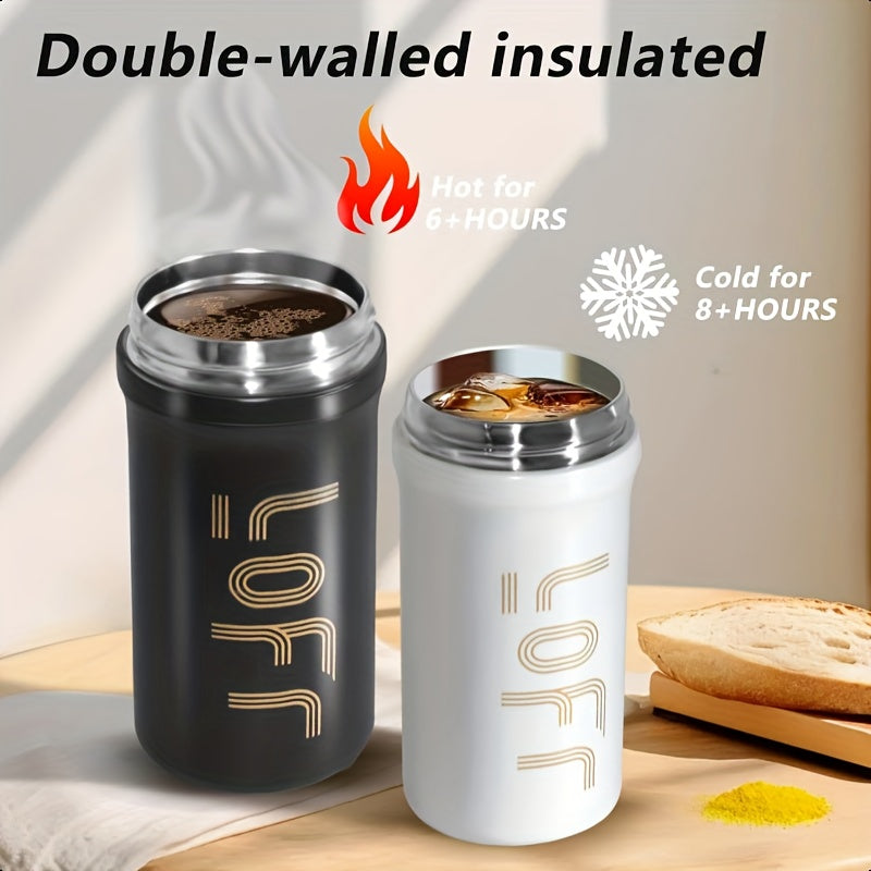 20oz/600ml Double-Wall Vacuum Insulated Stainless Steel Travel Mug - Thermal Cup with Leakproof Flip-Top Lid, Keeps Drinks Hot/Cold for Hours, Large Capacity Thermos for Coffee, Tea, Water - Perfect Gift for Coffee & Tea Love