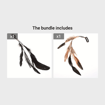 1pc Faux Feather With A Snap Clip Boho Style Feather Tassel Hair Extension Hair Clip For Women Daily Use