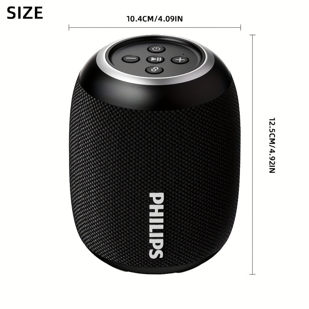 Philips TWS Stereo Wireless Speaker System - Portable Smart Speaker with App Control, -C/Power Bank Compatible, Low- Indicator, Compatible with Smartphones/PC/Tablet/DVD/Smart Speakers, - Sound for Home & Outdoor (No
