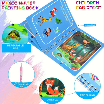 1pc Reusable Coloring Book Drawing Book Painting Drawing Toys Toys For Christmas Halloween Gifts Easter Gift