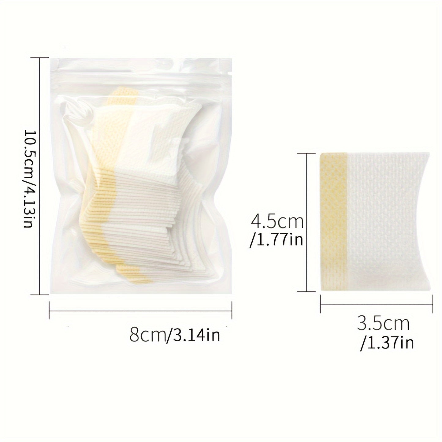 Disposable Eyelash Extension Pads, Non-Waterproof Unscented Tape Sticker for Lash Perming, Tinting, Glue Removal, Fabric Compatible Makeup Beauty Grafting Tools