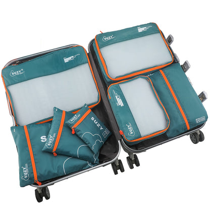 Travel Organizer Bag 7pcs Set Portable Suitcase Organizing Bag Clothes Storage Bag