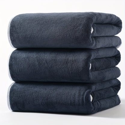 3pcs Microfiber Bath Towels, 300 GSM Super Absorbent And Quick-drying Bath Towel 70.0 X 140.0cm, Multipurpose Bath Towels For Spa, Yoga, Fitness, Bathroom
