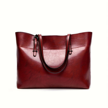 Women's Tote Bag with Adjustable Shoulder Strap - Elegant Brown, Zipper Closure, Wrist Strap - Spacious Work, Travel, Everyday Handbag - Durable Women's Purse, Versatile Carryall, Sophisticated Design, Highquality Finish, Fas