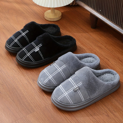 Pair of Winter Warm Men's Oversized Slippers for Home UseSuitable for men & women