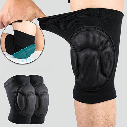 2pcs Heavy-Duty Knee Braces with Thick Cushioning - Adjustable Compression Fit (Black/Teal) for Men & Women,, Joint, Post-Surgery, & - Knee Stabilizers