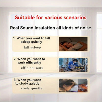 Protetores auriculares VIAN com cancelamento de ruído para dormir - Proteção silenciosa e antirruído de nível industrial para dormitórios e trabalhos de segurança.