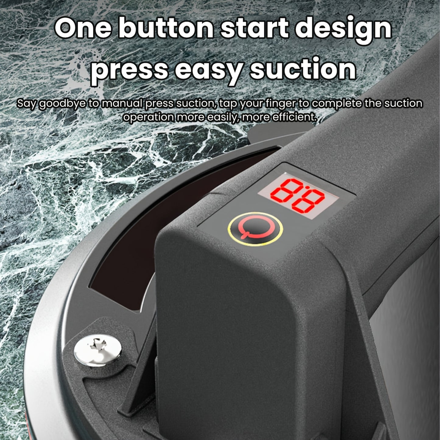 2pcs Set Of 20.32 cm Vacuum Suction Cups 200kg Load Capacity Heavy Duty Vacuum Picker with Double Layer High Quality Rubber Large Diameter Suction Cup Smart Pressure Display for Handling And Installation Can Be Used to Move G