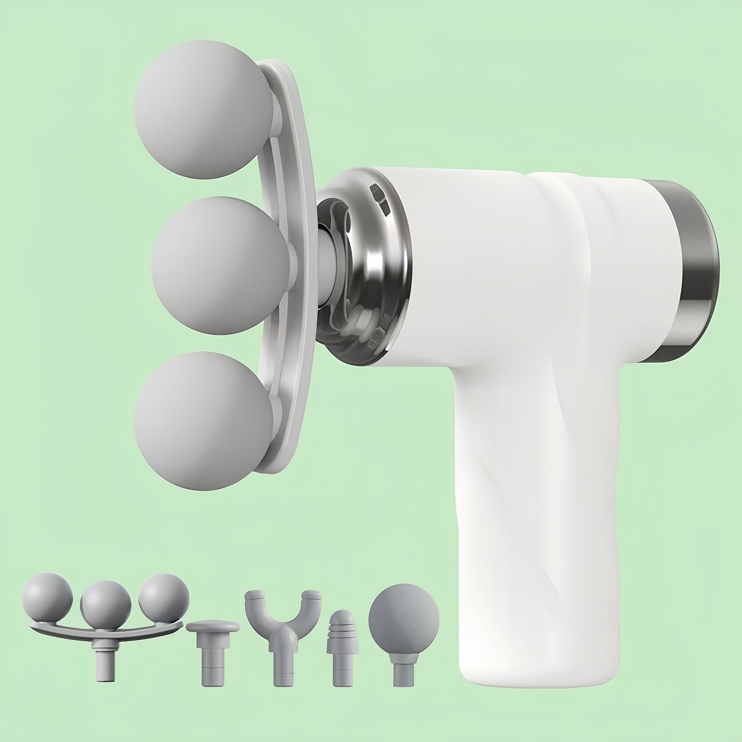 2026 New Preheated Massage Gun, 6 Adjustable Strength Levels for Daily Relaxation to Deep Tissue Needs, Portable with Rechargeable Lithium Battery & 5 Replaceable Heads, Usb Charging Muscle Relaxer For Christmas, Thanksgiving