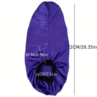 Silky Long Bonnet For Sleeping Solid Color Night Cap For Women Hair Care Tools For Sleeping In Overnight