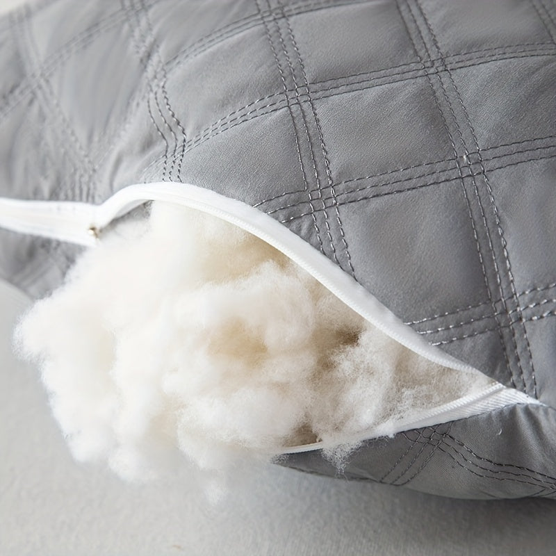 4pcs High-Quality Luxury Double-Sided Patterned Pillow Covers, Gray Polyester Sofa Cushion Covers with Zipper Closure, Machine Washable, Multi-Use for Home, Car, and Sofa Decor