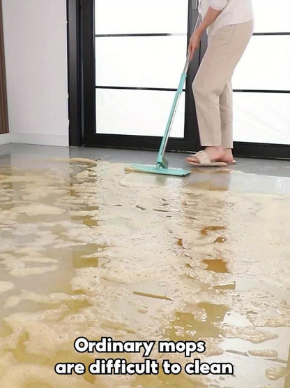 30cm/11.8inch All-in-One TPR Squeegee, Magic Broom with Comb Teeth, Stainless Steel/TPR Multi-Surface Floor, Window, Bathroom Cleaner - Effortless Water, Dust, Pet Hair Removal for Hardwood, Tile, Glass, Kitchen - Space-Savin