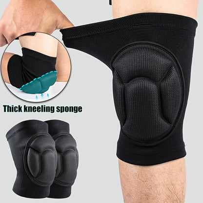 2pcs Heavy-Duty Knee Braces with Thick Cushioning - Adjustable Compression Fit (Black/Teal) for Men & Women,, Joint, Post-Surgery, & - Knee Stabilizers