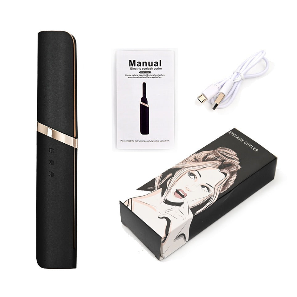 Long-Lasting Portable Electric Eyelash Curler with Heated Technology - Perfect Gift for Women