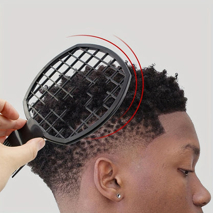 Afro Twist Hair Comb Twist Wave Barber Tool Twist Brush Curl Comb Twist Hair Sponge Twist Wave Curl Brush Comb Twist Hair Coils Comb for Natural Hair Perm comb set, sponge shaped comb, steel needle insertion comb, curling glo