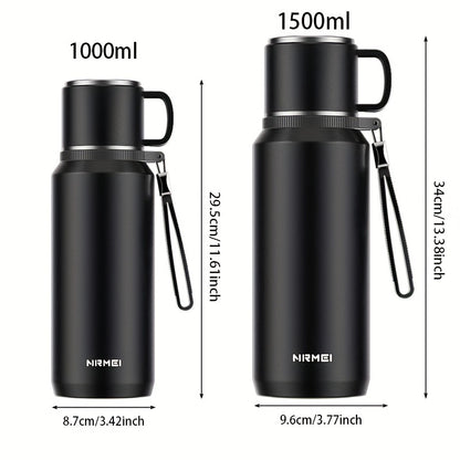 Explore The Insulated Cup, NMREI Stainless Steel Insulated Cup with Lid And Handle, One-Click Opening, Suitable for Outdoor, Camping, Car