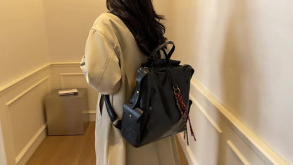 Women's Vintage Backpack - Large Capacity Laptop Backpack with Adjustable Padded Straps, Golden-Tone Hardware & Zipper Closure, Brown/Black/Coffee Brown Tote Backpack for Work, School, Travel - Stylish & Durable Everyday Carr