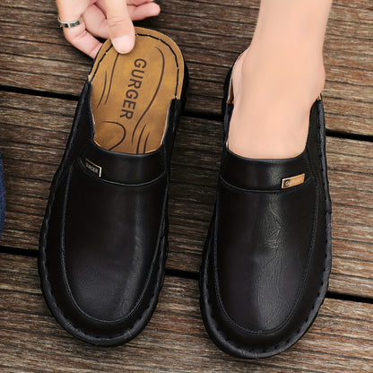 Men'S Mules & Clogs Summer Sandals, Closed-Toe, Breathable, Slip-On, Rubber Sole, for Beach, Garden & Outdoor Activities