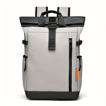 Men's Large Capacity Expandable Laptop Backpack - Heavy-Duty 39.62 cm Computer Bag with 15-Inch Compartment, Padded Shoulder Straps & High Quality Design for, College,, Travel - Durable Black/Grey Commuter Backpack for s, Bac
