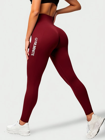 Women's High-Waisted Seamless Leggings - Tummy Control Butt-Lifting Pants with 4-Way Stretch, Full-Length Running Cycling Pants, Opaque All-Season Comfort & Elastic Waistband (Casual & Wear), Slimfit Design, Stretchy Fabric,