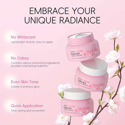 Toning Cream 60g, Plant Extract, Niacinamide Primer, Even Skin Tone, Long Lasting, Natural Look Tone Up Cream