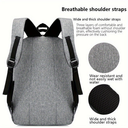 Backpack Men's Leisure Large Capacity Travel Backpack Business Computer Mountaineering Bag Middle School, High School, College Student Schoolbag