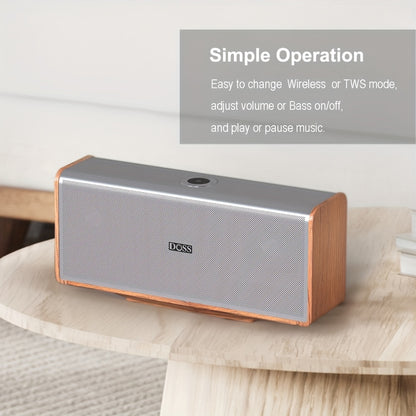 DOSS SoundBox XL Ultra 80W Wireless Home Speaker with Subwoofer, 2.1 Channel Sound System, 18-Hour, Wireless 5.3, -C, DSP Technology & Low Frequency, Compatible with Smartphones, Tablets, Laptops, Music Players - Modern Metal