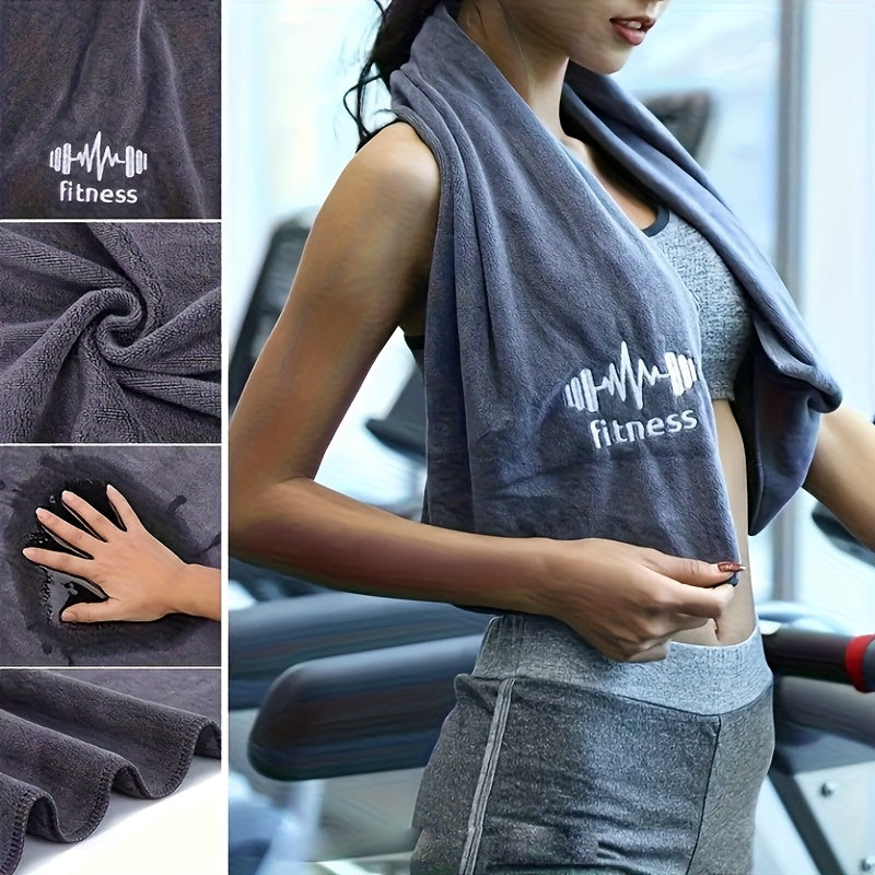 1pc/2pcs Quick-Drying Towel, Super Absorbent, Large Size, Perfect for Bathroom, Gym, Running, Swimming, Cycling. Sports Towel That Can Be Hung Or Laid on Fitness Equipment, Sweat Towel