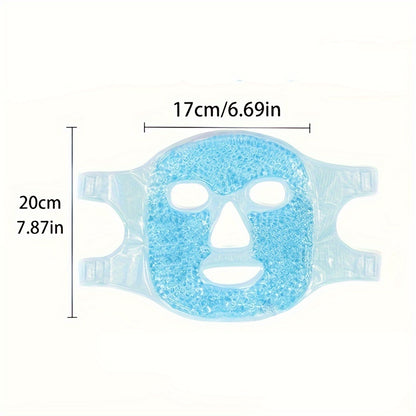 Cooling Face Mask, Cold Face Eye Mask, Gel Beads Hot Heat Cold Compress Pack, Face SPA For Woman Sleeping, Pressure, Headaches, Skin Care