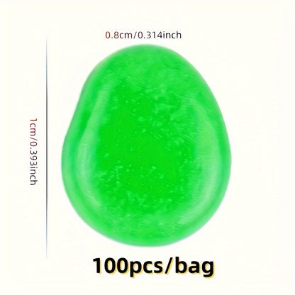 100pcs/500pcs Outdoor Luminous Miniature Pebbles, Garden Potted Mini Garden Accessories, Garden Decoration, Garden Supplies, Wedding Party Decoration, Festival Supplies, Garden Aquarium Dark Glow-in-the Dark Luminous Stone! (
