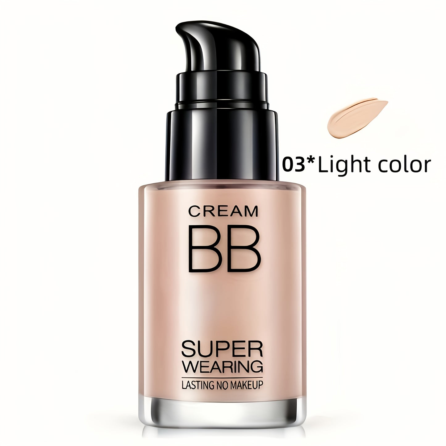 BB Cream Liquid Foundation - Super Wearing, Long-Lasting Flawless Finish, Moisturizing & Isolating, Medium Coverage, Matte Finish for All Skin Types - Ideal Holiday Gift for Women