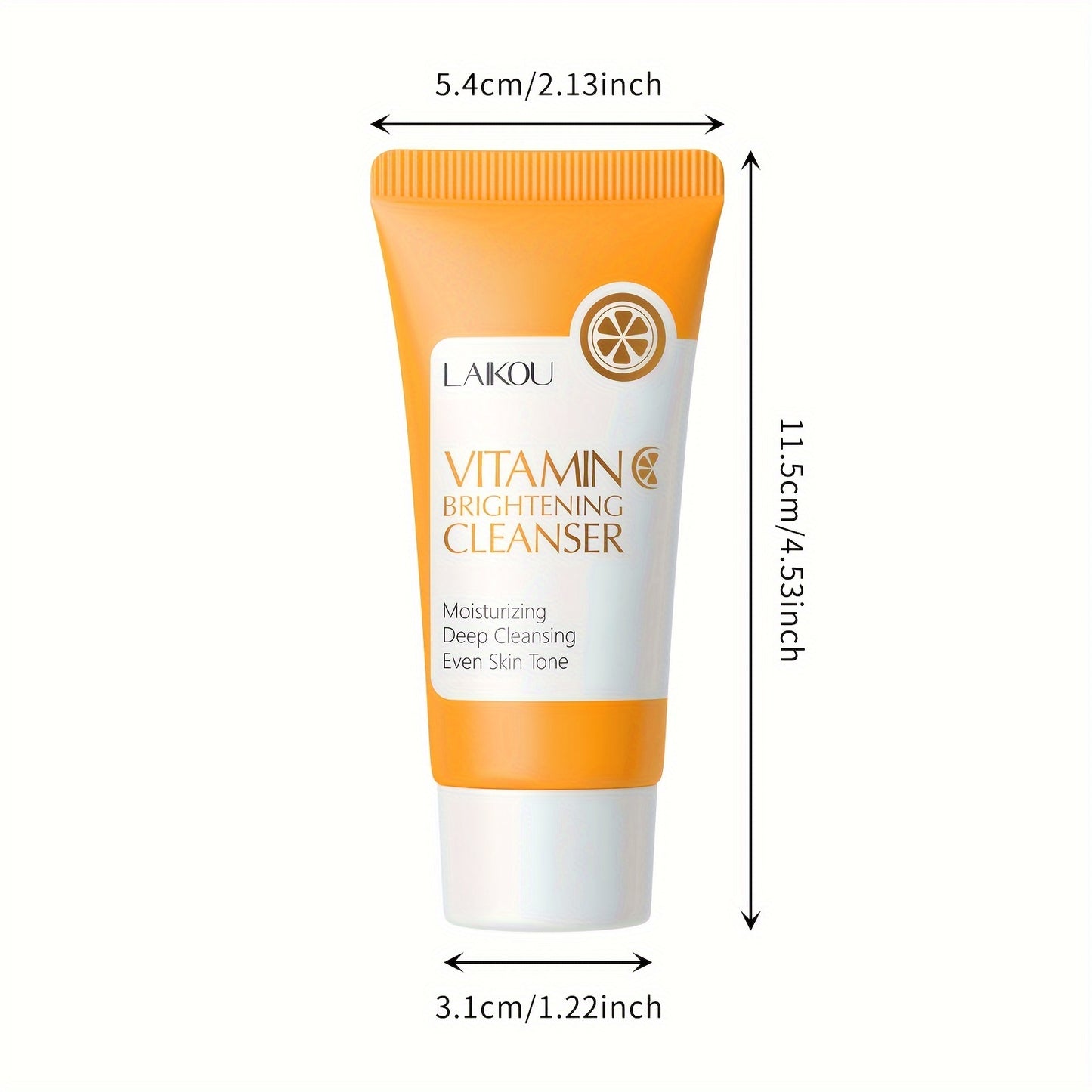 1pc 50g Vitamin C Cleanser, Facial Wash Cleanser, Gentle Cleansing Pores Cleanser, Brightening Oil Control Cleanser