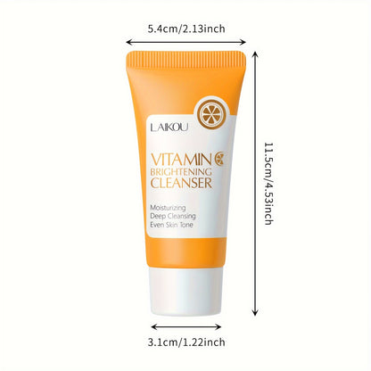 1pc 50g Vitamin C Cleanser, Facial Wash Cleanser, Gentle Cleansing Pores Cleanser, Brightening Oil Control Cleanser